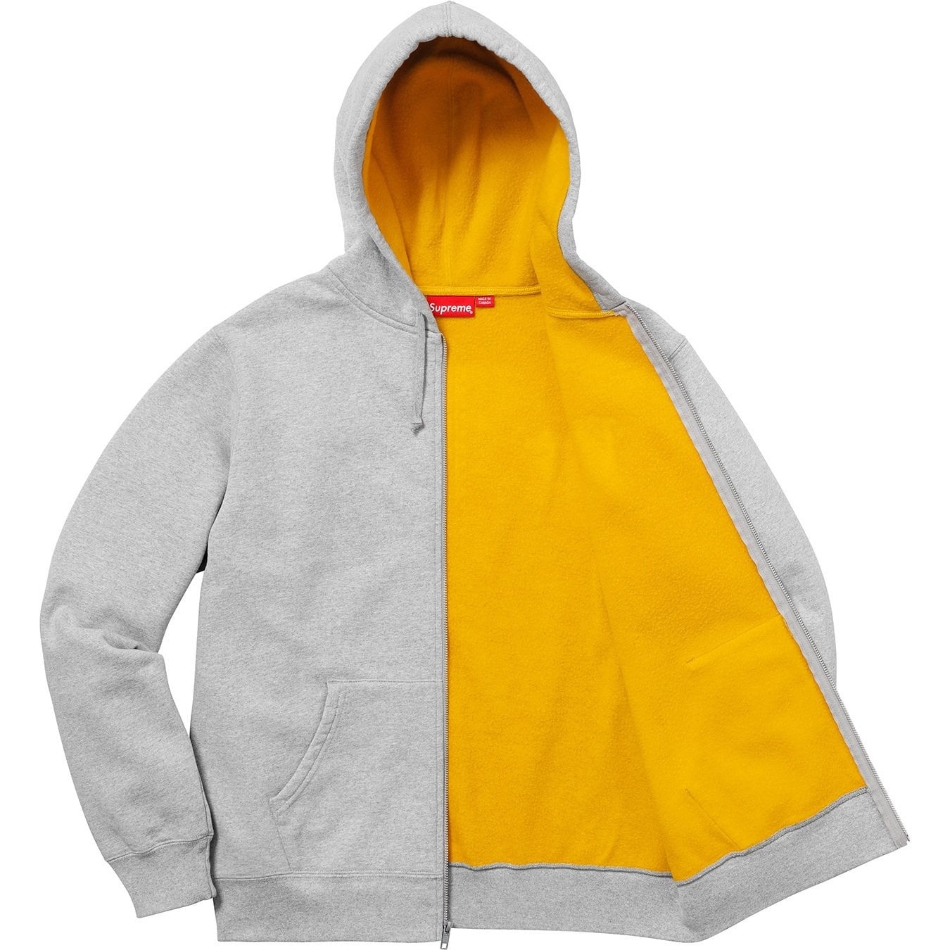 Contrast Zip Up Hooded Sweatshirt view 13
